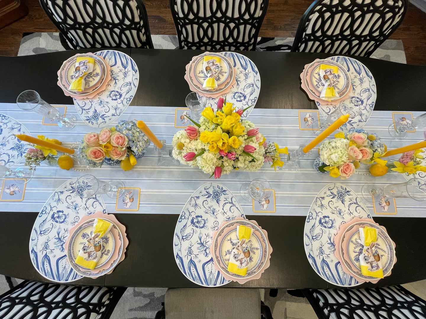 Classic Blue and Yellow Chinoiserie Easter Collection